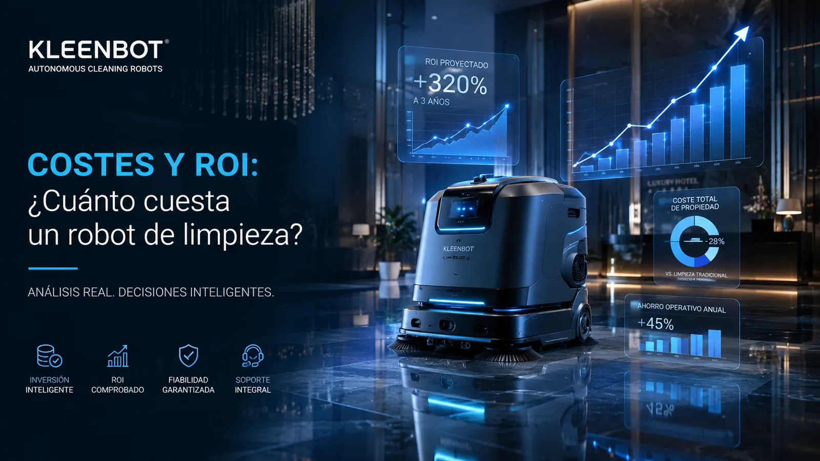 Robot de limpieza autónomo KEENON con análisis de costes y ROI