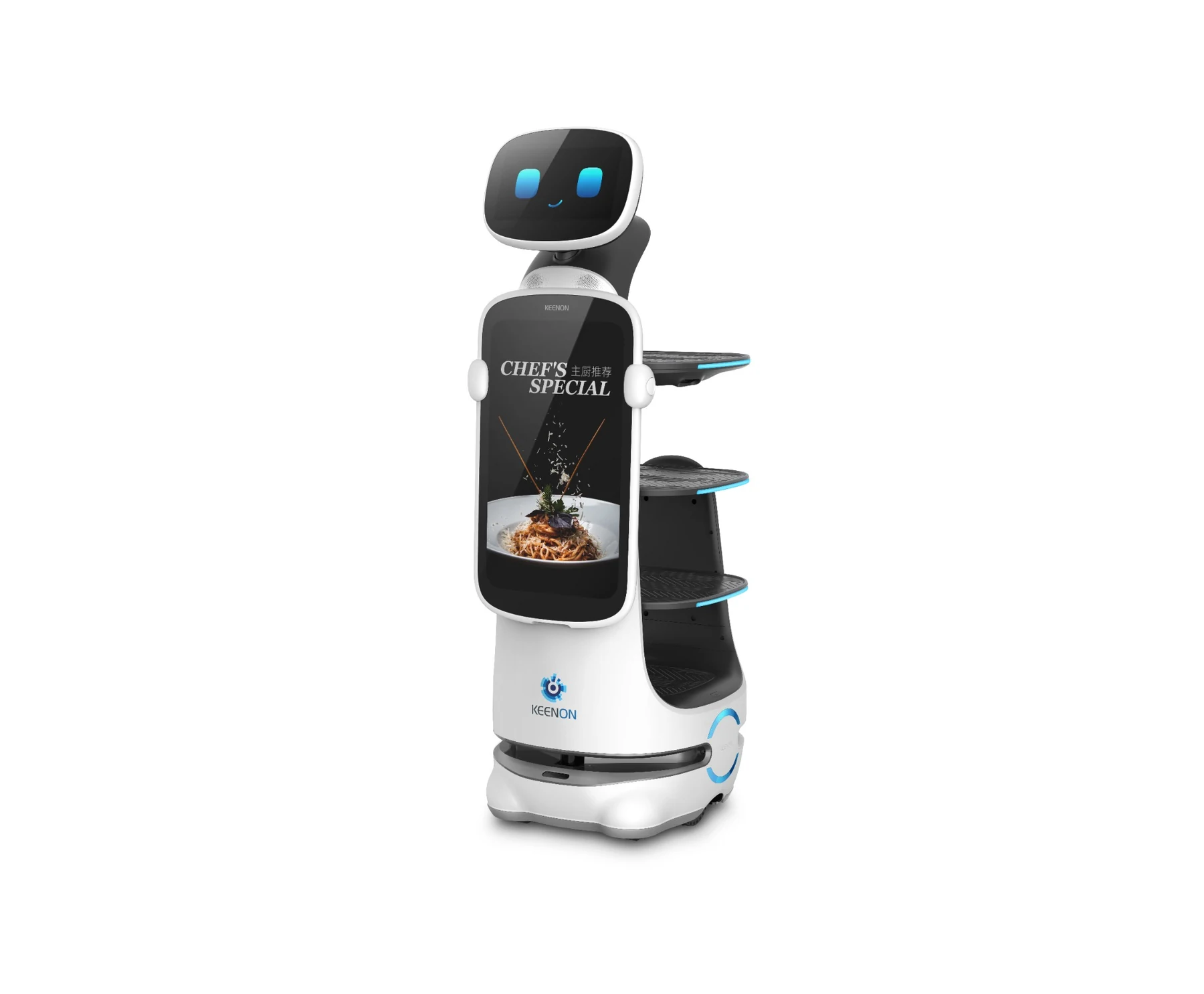 Robot camarero DINERBOT T10 en ángulo
